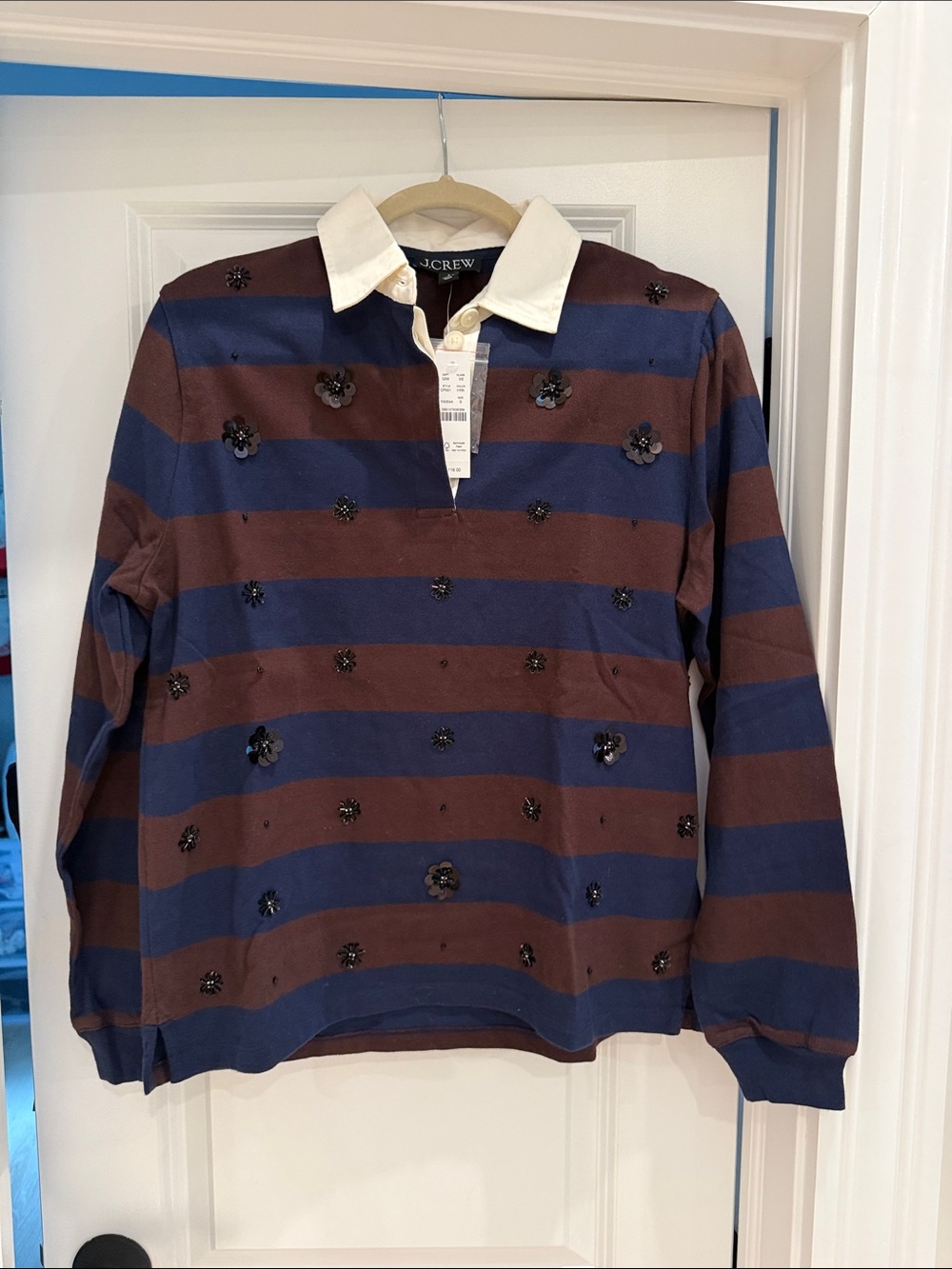 J.Crew embellished polo shirt